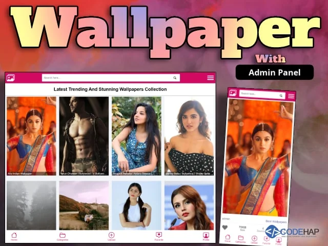 Wallpaper PHP Script With Admin Panel And Users Upload