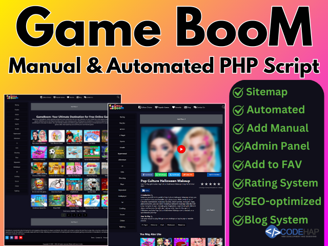 Game Portal PHP Script with Admin Panel Monetize and Manage Effortlessly