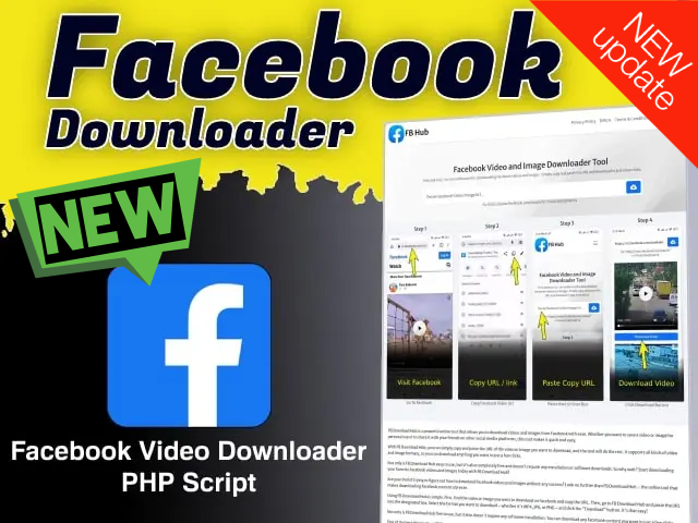 Facebook Video Downloader PHP Script v3.0
